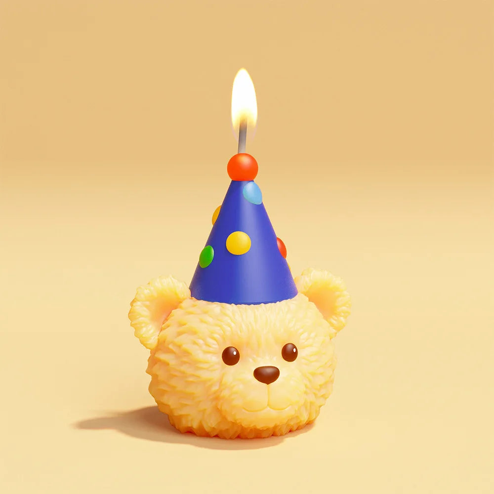 3D Cute Bear Resin Mold for Candle Soap Making Silicone Fondant Chocolate Candy Molds for Cake Decor DIY Art Crafts Gifts Mould