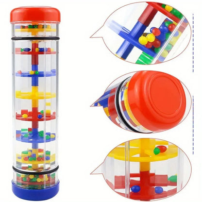 1Pc Rainmaker Musical Toy, Rain Stick Bell Hand Shaking Toy Montessori Sensory Toy Educational Baby Instrument Toy