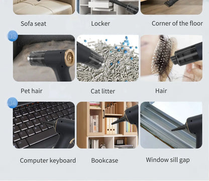 CENRR 98000PA Powerful Mini Car Vacuum Cleaner Cordless Wireless Car Cleaner HandHeld Portable Vacuum Cleaner Air Gun