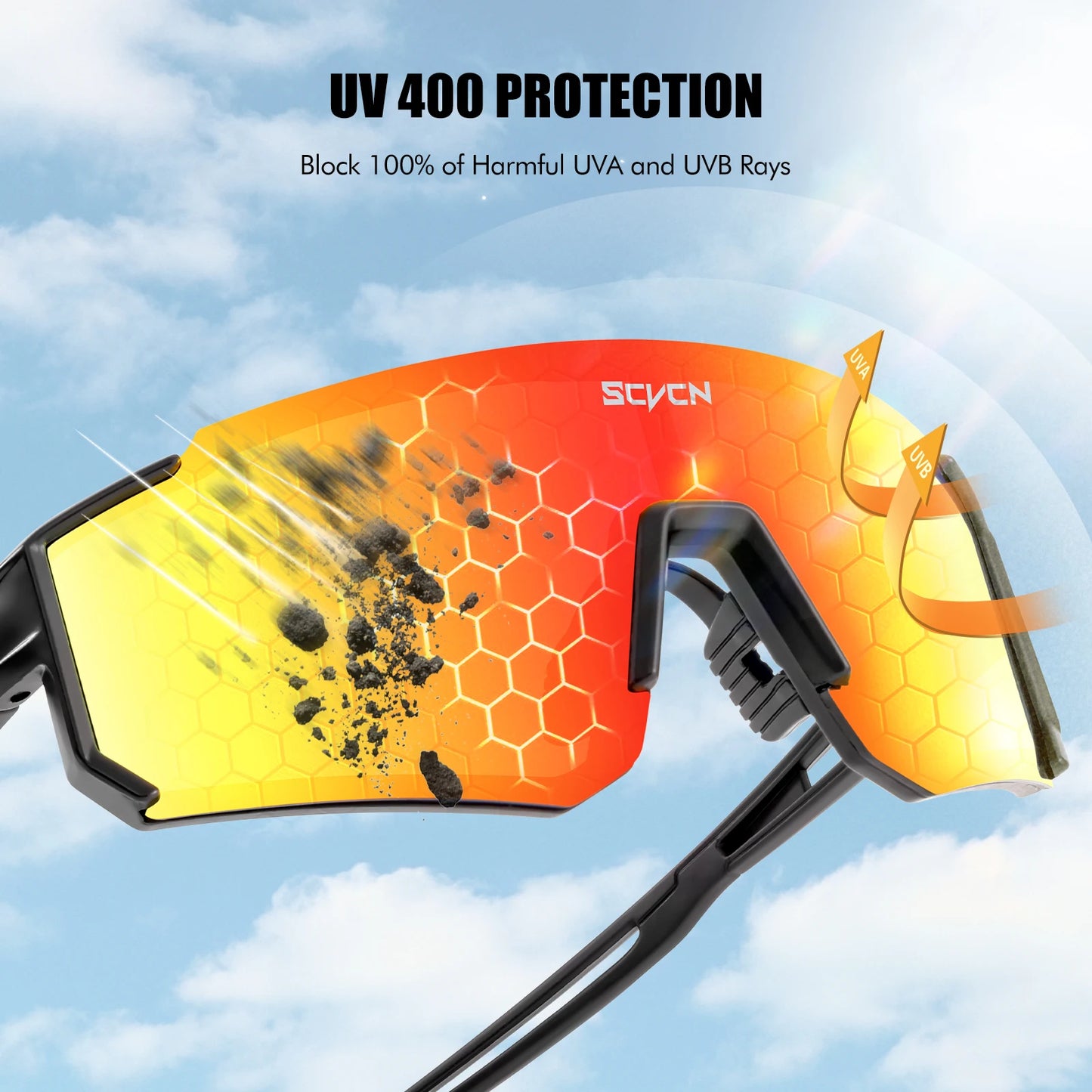 SCVCN Fashion Street Sunglasses for Men Sport Y2K Cycling Glasses MTB Bike Bicycle Camping Golf UV400 Glasses Women Baseball