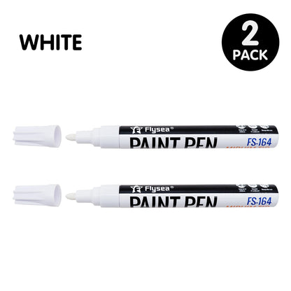 Black/White Oil Based Paint Pens, Permanent Marker for Metal, Wood, Canvas, Fabric, Plastic, Tire, Glass, Waterproof