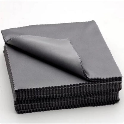 20pcs/lot Black Microfiber Cycling Sunglasses Eyeglasses Cleaning Cloth Glasses Eyewear Clean Lens Cloth Accessories