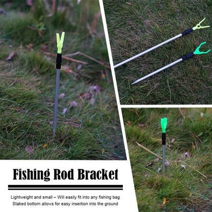 50/80cm Fishing Bankstick Adjustable Extending Rod Rest Telescopic Fishing Stand Holders Fishing Rod Bracket Fishing Accessories