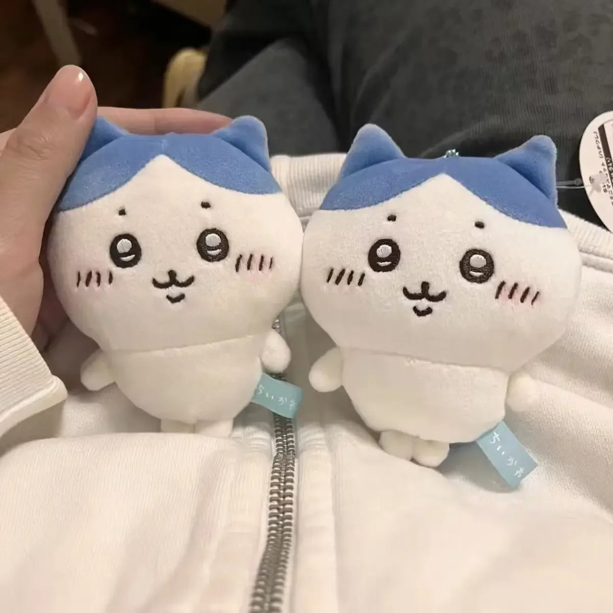 13cm jiyi Anime Plush Doll Kawaii Usachi Plush Keychain Hachiware Stuffed Plushie Pendant Cute Backpacks Ornaments Toy Gifts