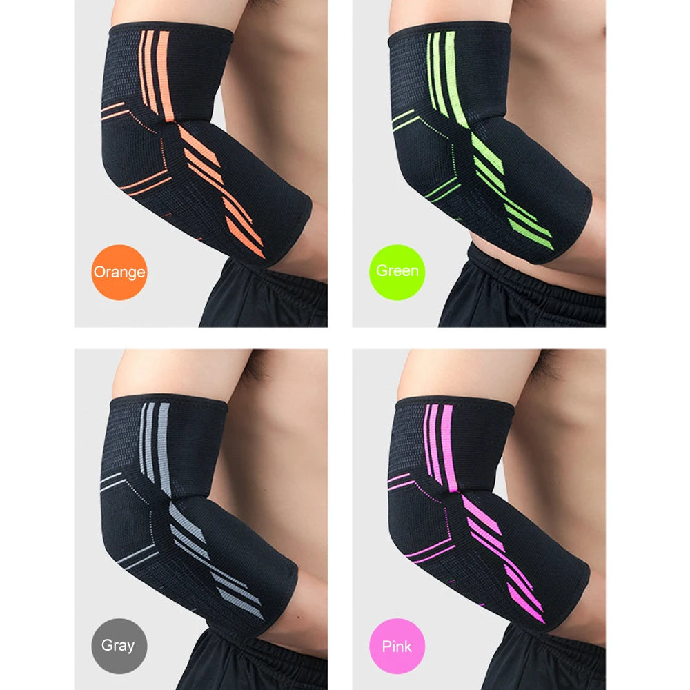Elbow Support Elastic Gym Sport Elbow Protective Pad Absorb Sweat Sport Basketball Volleyball Tennis Arm Sleeve Elbow Brace