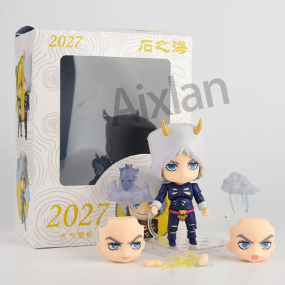 Aixlan#2027 JoJo's Bizarre Adventure Figure Weather Report Cute Edition 10cm JOJO PVC Action Figure Amine Collectible Figurine