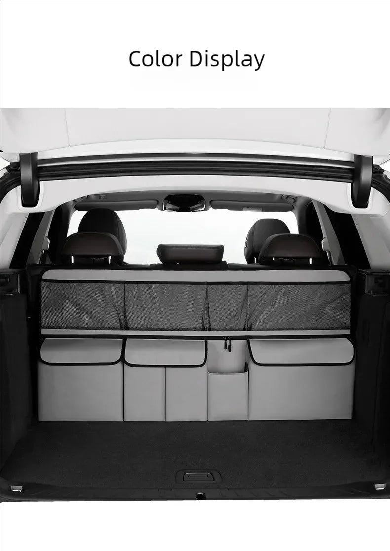 JFBONIN Car Trunk Storage Bag SUV Car Seat Back Hanging Bag Multi Functional Storage Mesh Bag Car Interior Storage Items