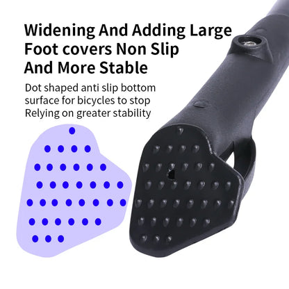 Adjustable Road Bicycle Kickstand High Strength Aluminium Alloy Bike Stand For MTB/Snow/Folding Bike/Electric Vehicle