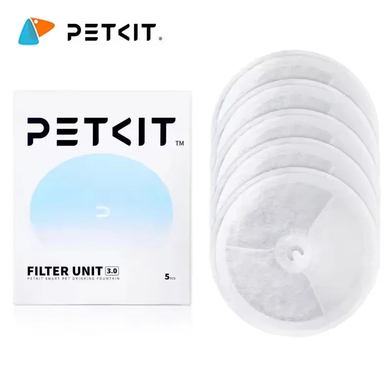 Original PETKIT Filter 3.0 5PCS Pet Automatic Feeder Filter Cat Water Fountain Cat Health Water Fountain Replacement Filters