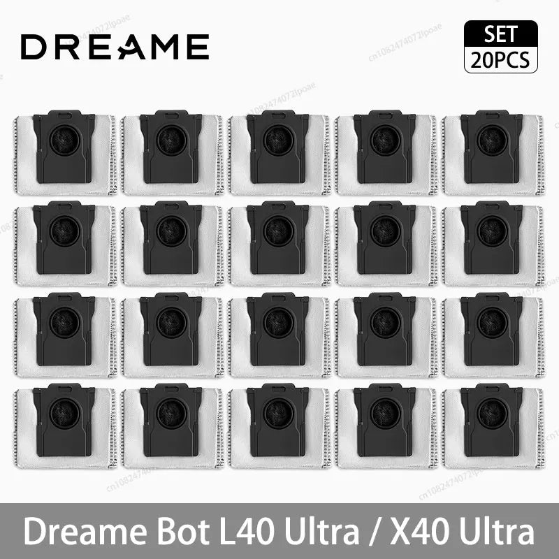 Dreame L40 Ultra / X40 Ultra Vacuum Cleaner Replacement Accessories Main Side Brush HEPA Filter Mop Cloths Dust Bag Spare Parts