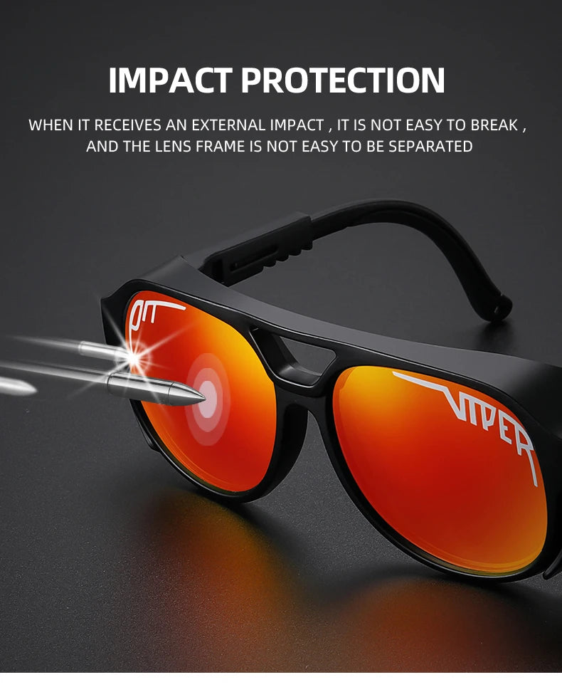 PIT VIPER Men Cycling Glasses MTB Bicycle Eyewear UV400 Road Bike Goggles Windproof Sport Women Sunglasses