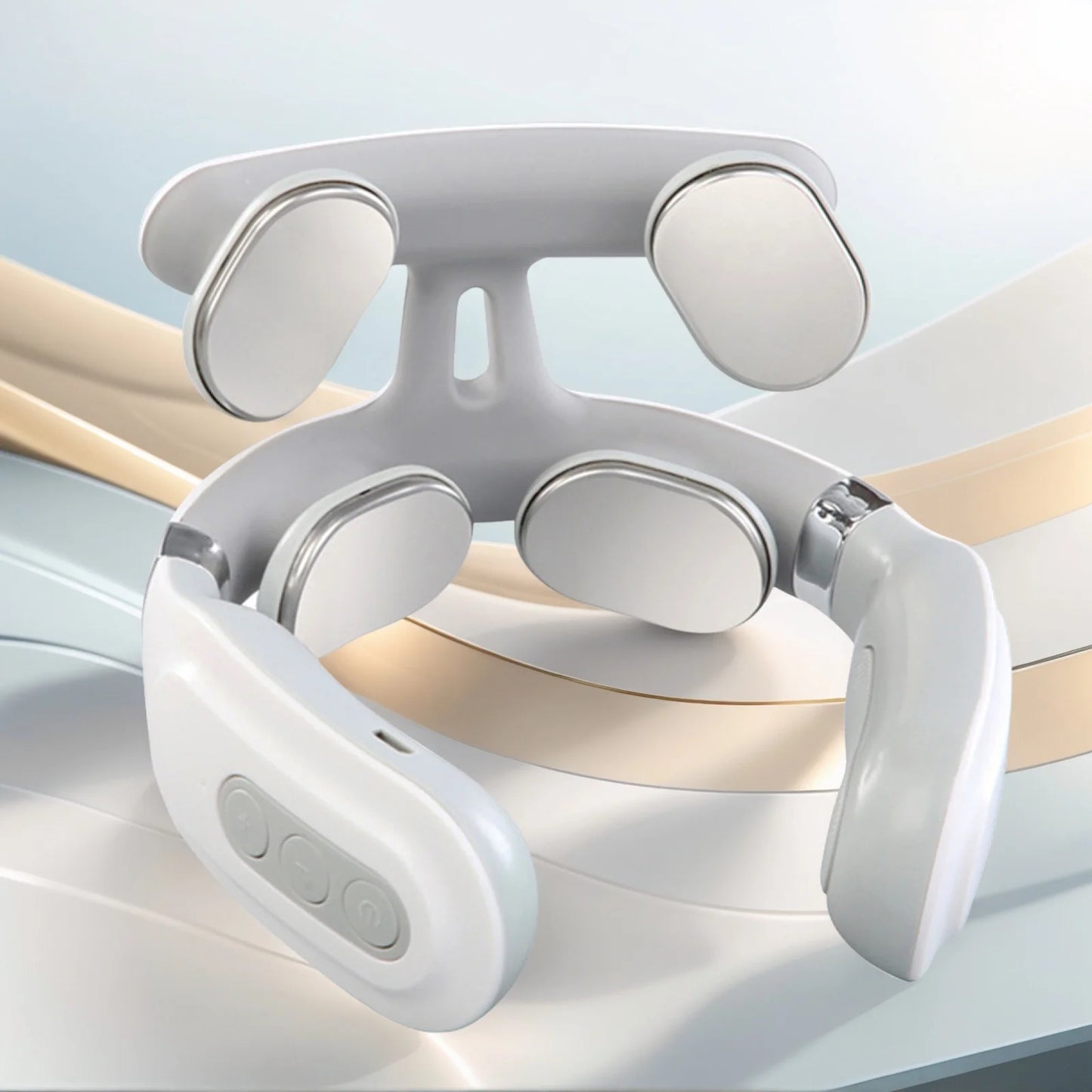 4-head Neck Massager USB Rechargeable Cervical Massager with Heat Electric Neck Massager Relaxation Gifts for Women Men Dad Mom