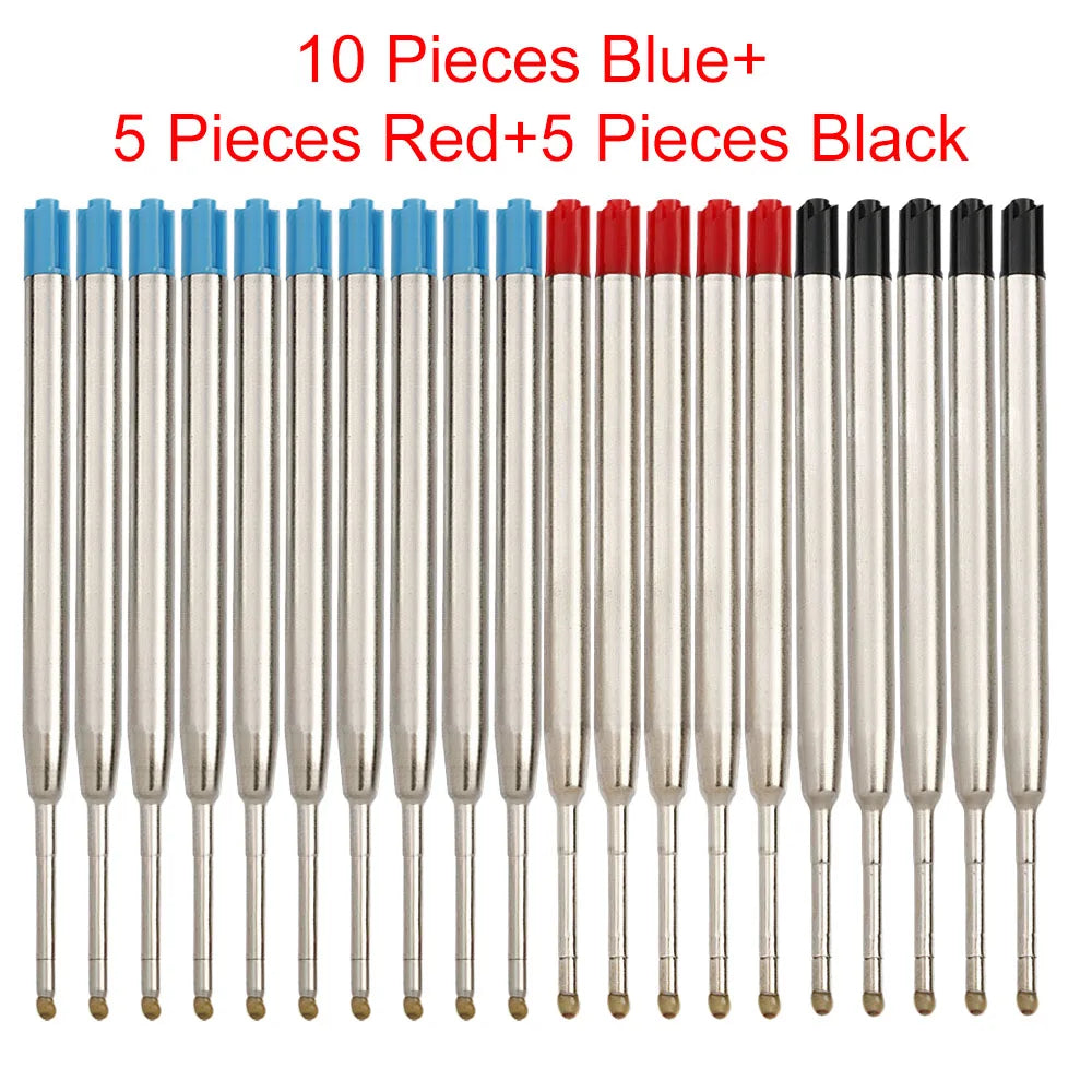 98mm1.0mm Ballpoint Pen Refills For Parker Pens Medium Point Blue Red Black Ink Rods For Writing Office Stationery