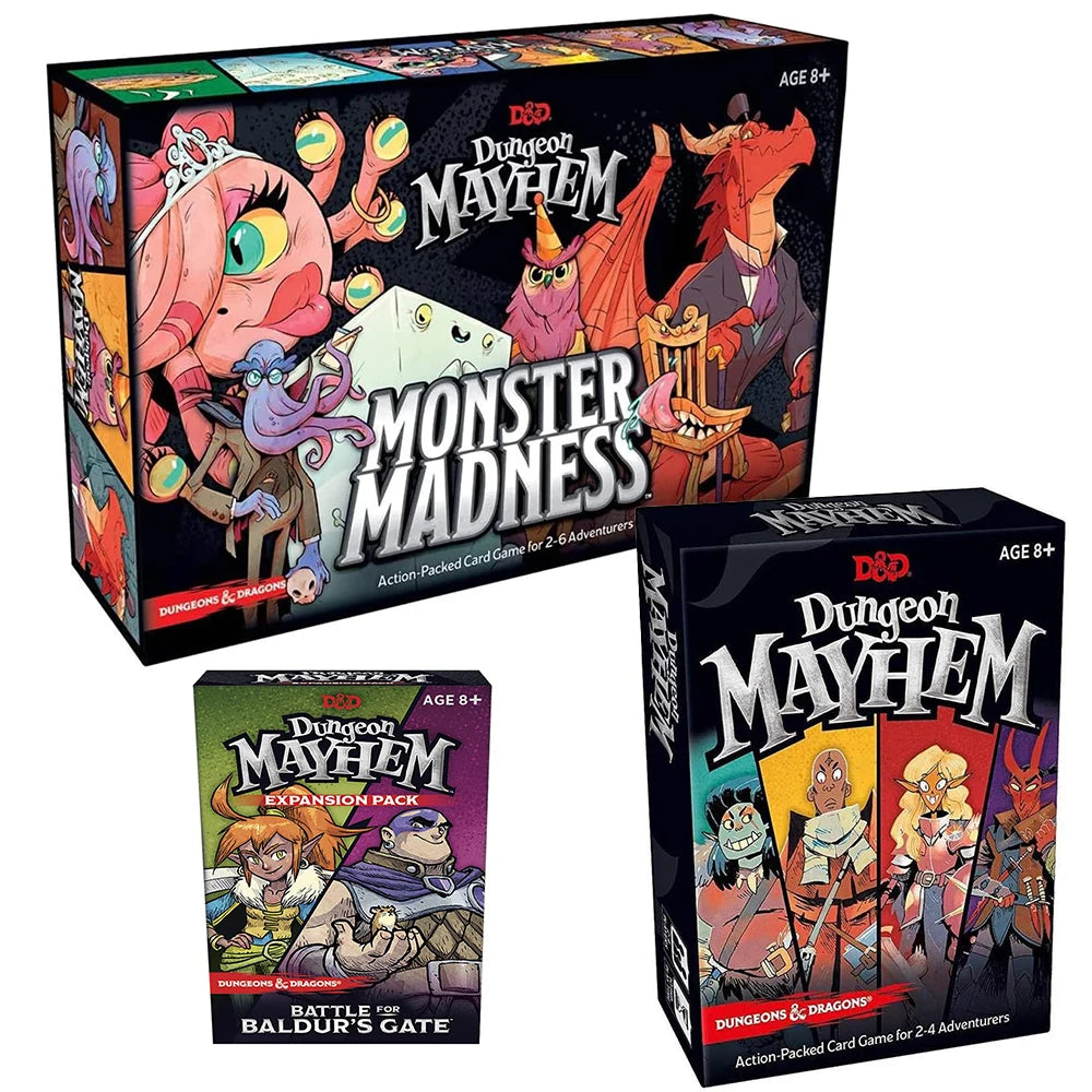 Dungeon Mayhem Dungeons Dragons Card Game 120 Cards Board Game Monster Madness Party Game for Friends and Family
