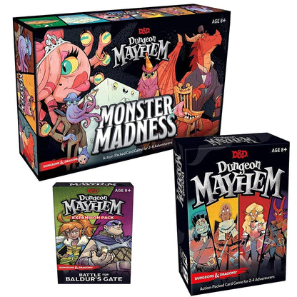 Dungeon Mayhem Dungeons Dragons Card Game 120 Cards Board Game Monster Madness Party Game for Friends and Family