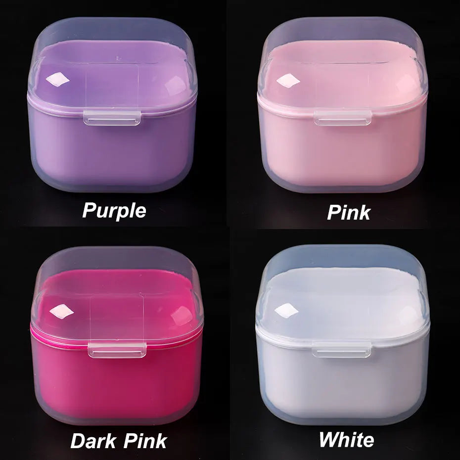 Portable Alcohol Disinfection Filter Cleaning Box Nail Art Drill Bits Grinding Head Disinfection Box Manicure Sterilization Tool