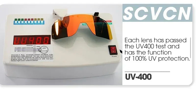 SCVCN New Sports Men UV400 Cycling Glasses Bike Sunglasses Outdoor Eyewear  MTB Bicycle Women Riding Hiking Goggles