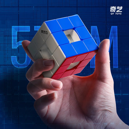 QiYi  Magic Cube Speed Void Cube Hollow Magnetic UV  Puzzle M 3x3 stress-relieving puzzle  game children's toy gift