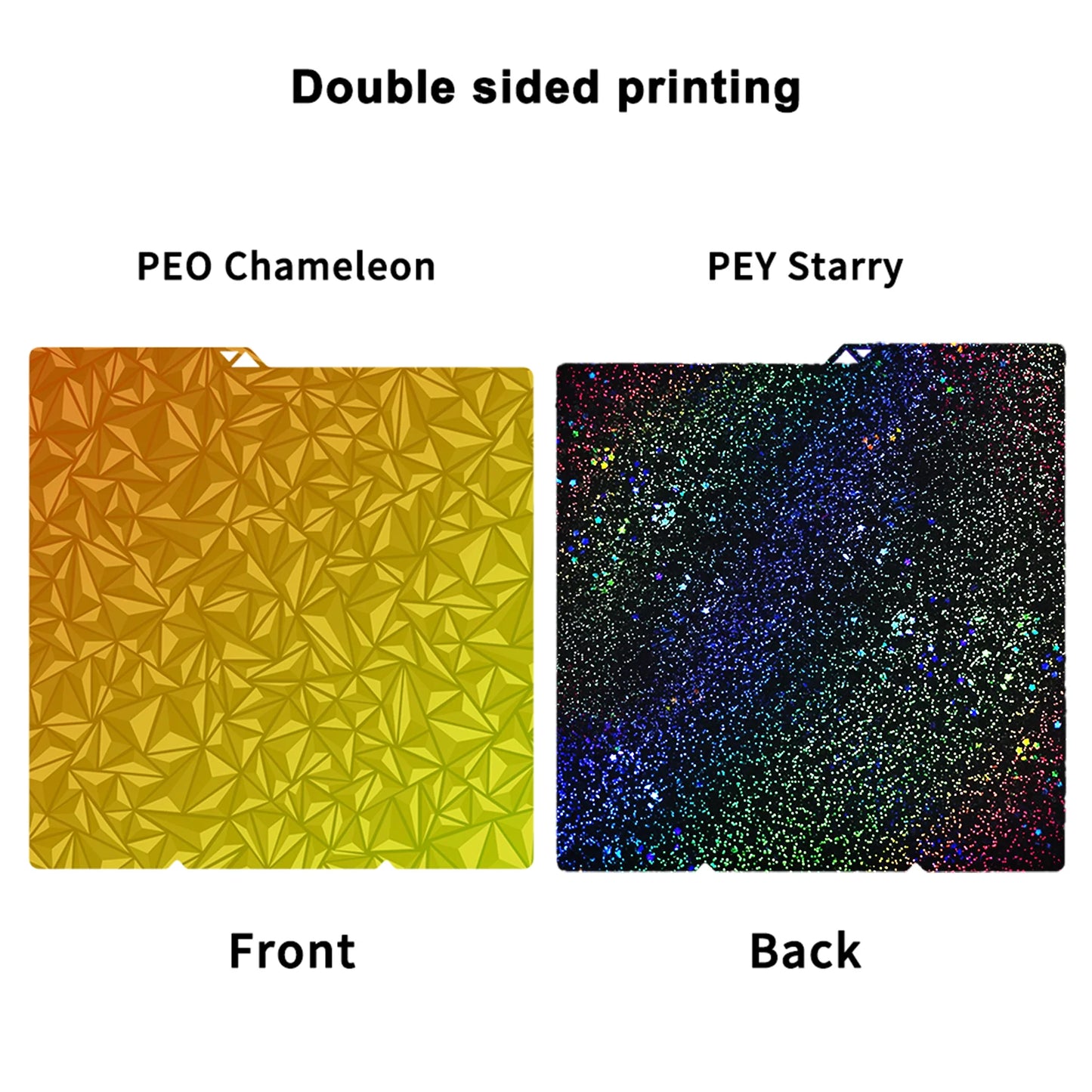 For Anycubic Kobra S1 Plate Pei Sheet 264x276mm Textured Kobra X Combo Build Plate Double Sided PEO PET Kobra S1C build Plate