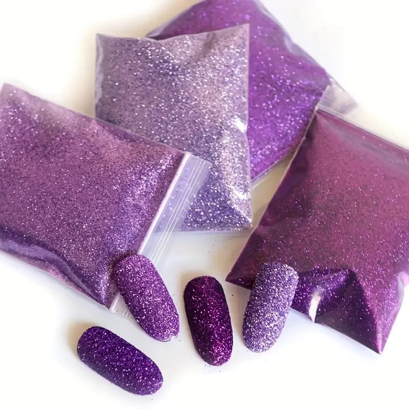 50g Extra Fine Glitter Holographic Laser Dazzling Nail Glitter Powder Art Crafts Resin Tumbler Decoration Shiny Flakes Sequins