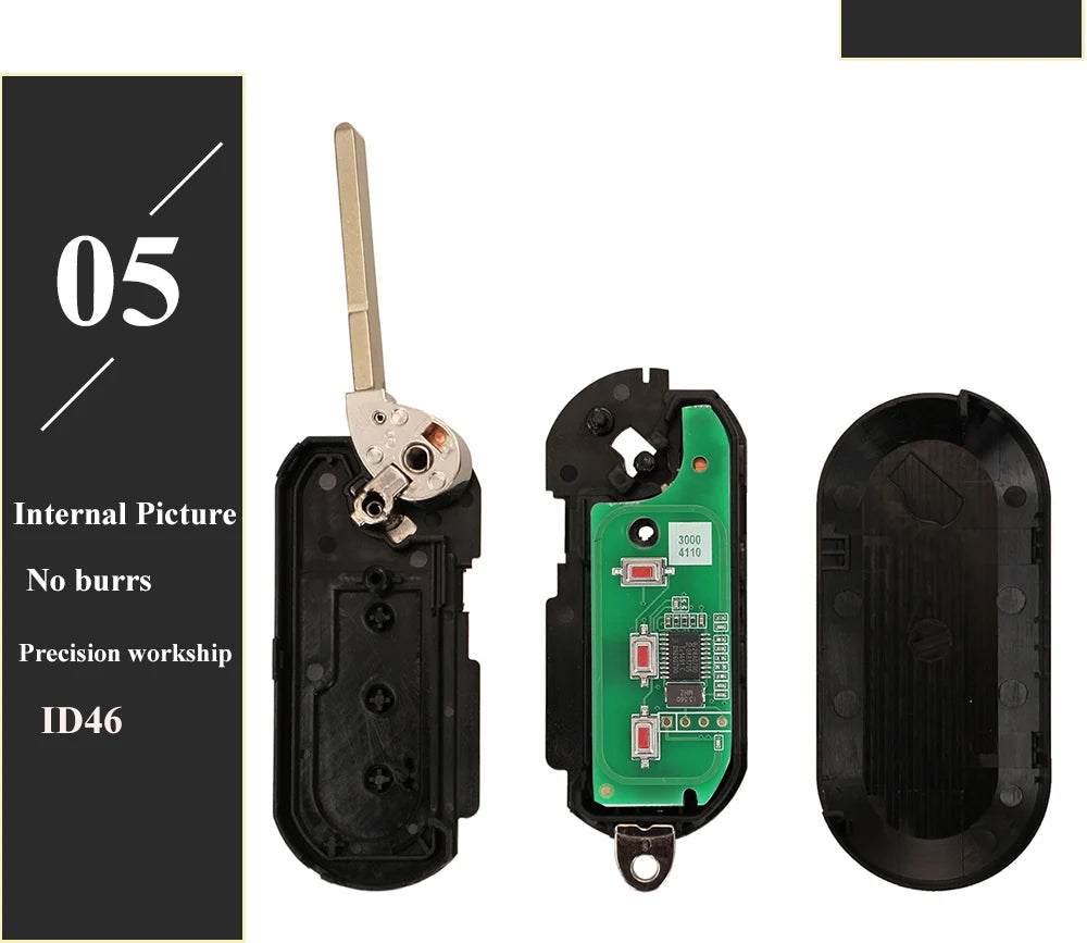 Car Remote Key For Delphi & Marelli Fiat MPV Bravo/Ducato 500 Doblo Qubo Grande Punto Citroen Jumper Peugeot Boxer 433.92 ID46