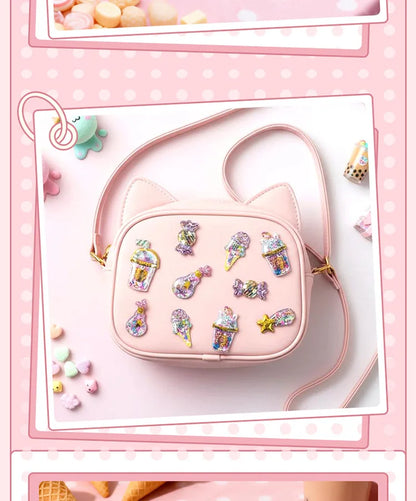 Kawaii Capsule Sparkling 3D Stickers Scrapbooking Diy Journal Stationery Sticker Cute Deco Art School Supplies