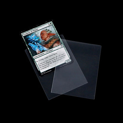 100PCS Transparent Standard Size Inner Card Sleeves 64X89MM Japanese Size 61X88MM MGT/YGO Card Protector for Double-sleeving