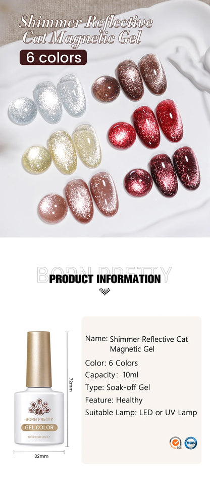 BORN PRETTY 117 Colors Cat Magnetic Gel Nail Polish 10ml Full Coverage Varnish Semi Permanent Super Gorgeous Nails Manicure