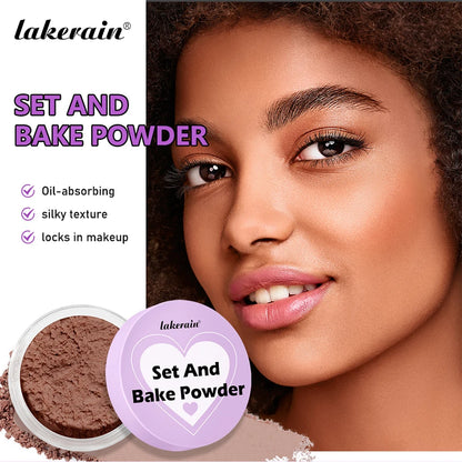 Lakerain Delicate Setting Powder Lasting Without Shedding Makeup Control Oil Locking Moisture Create Zero Pore Base Makeup