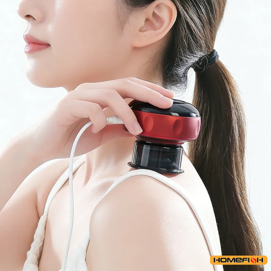 Corded Cupping Massage Device with Heating – For Back, Neck & Arm Scraping & Cupping
