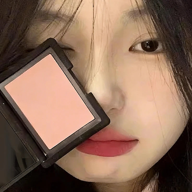 Monochrome Matte Blusher Palette Long Waterproof Low Saturation Facial Rouge Powder Natural Cheek Color Brightening Face Makeup
