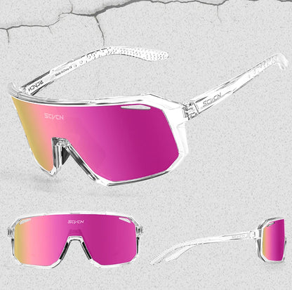 SCVCN Cycling Glasses Bike Sunglasses Men UV400 Eyewear Sports MTB Outdoor Goggles Bicycle Women Sunglasses Multi Color Riding