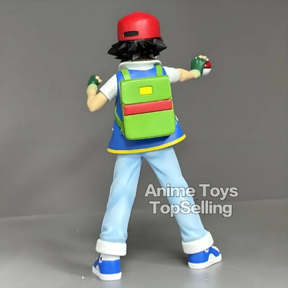 13cm/5.1in Anime Pokemen Figure Ash Ketchum Action Figures Pvc Collection Model Toys for Children Gifts