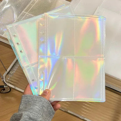 1-4 Grids Multi-Pockets Photo Card Binder Inner Pages A5 Kpop Photocards Sleeves Photo Album Page Protector Cards Sleeve Sheets 
