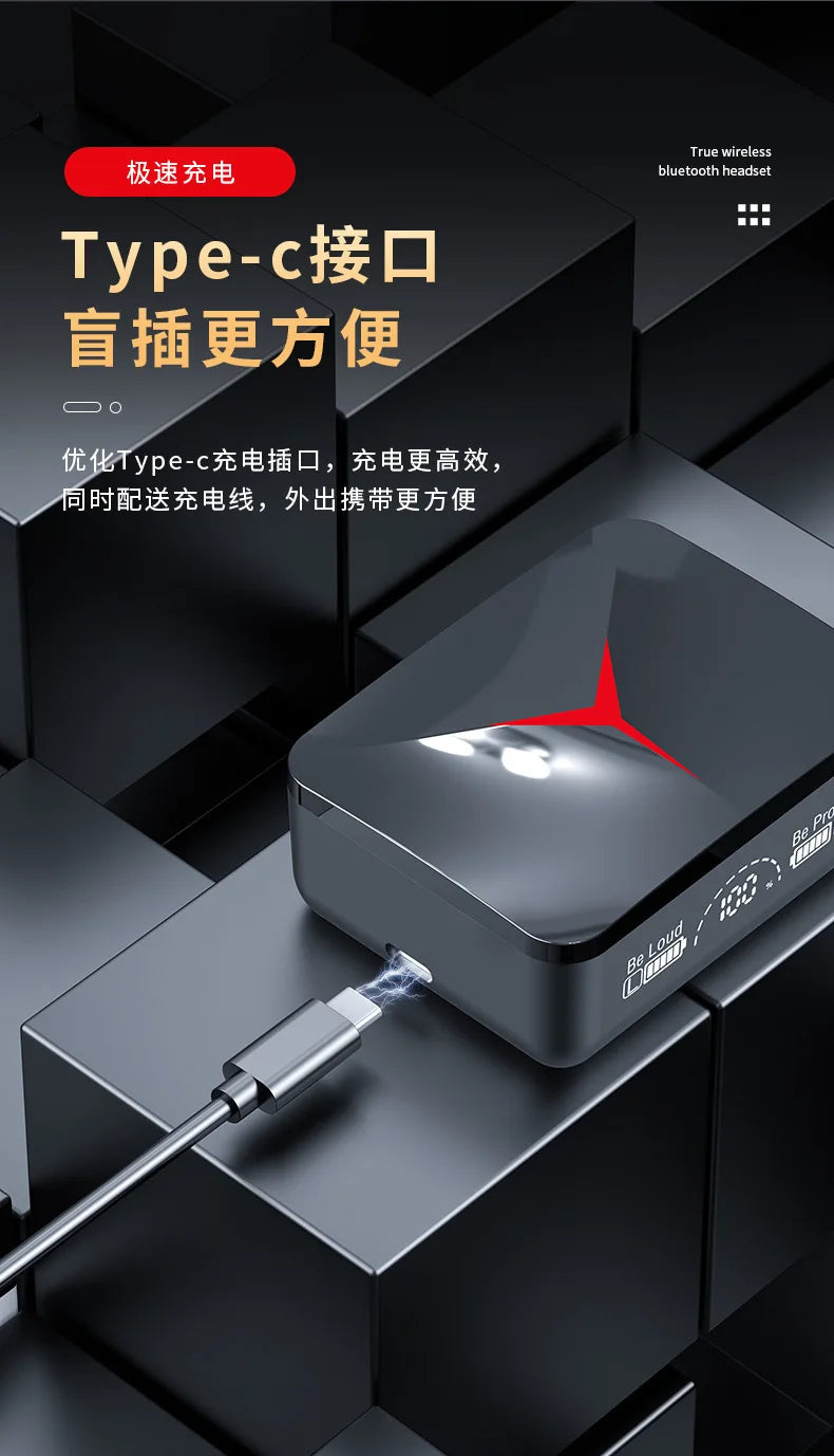 M90 Wireless Headphones TWS Bluetooth Touch Control Earphones Sport Earbuds Hifi Stereo Gaming Headset With Mic For smartphone