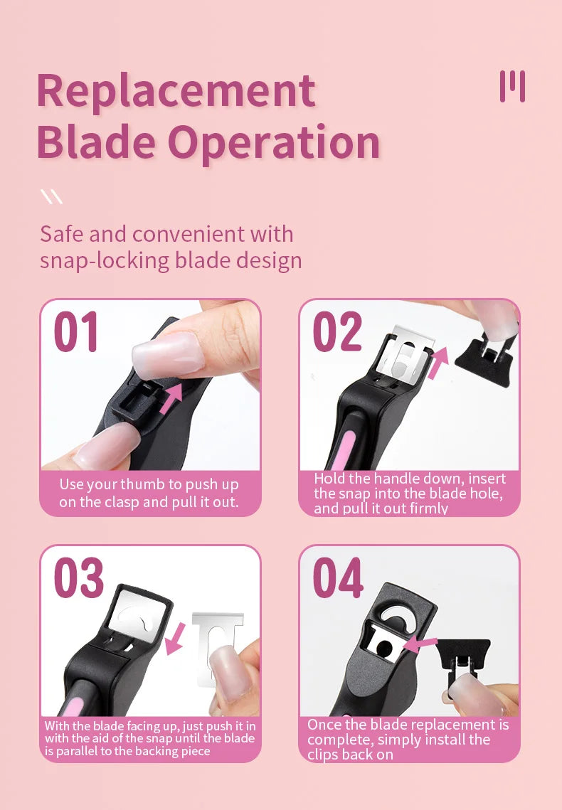 U-shaped French False Nail Scissors Acrylic Nail Clipper Adjustable Nail Tip Cutter Trimmer Manicure with Sizer Precise Cutting