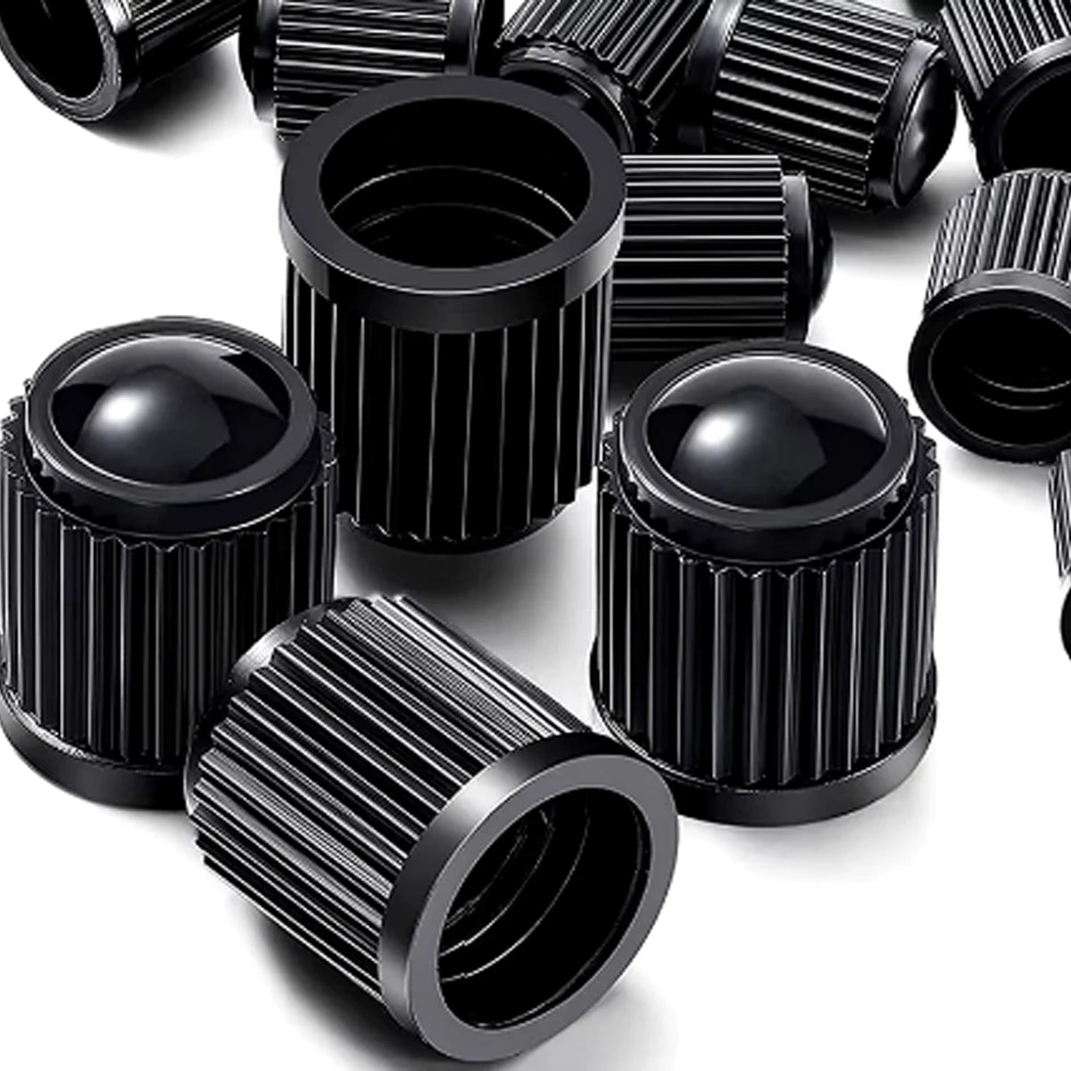PINMOAP Valve Cap Tire Valve Dust Cover With Built-In Seal Suitable For Universal Valve Caps For Automobiles Motorcycles Bicycle
