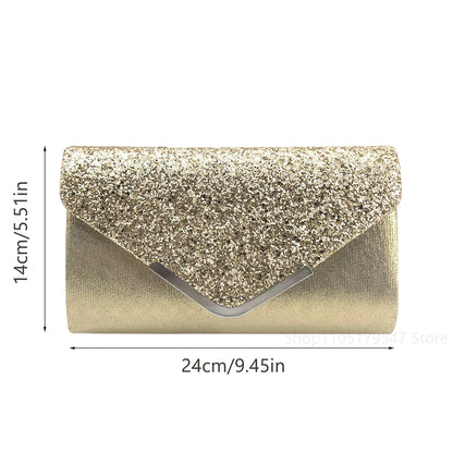Fashion Banquet Bag, Sparkling Handbag, Wedding Bridesmaid Bag, Evening Party Bag, Formal Dress Bag, Shoulder Bags Chain