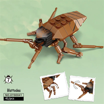 Locust Insects Building Blocks Toys Set - Long-Lasting Play for Kids, Great Collectible Models Carabid Cricket Blattodea & More