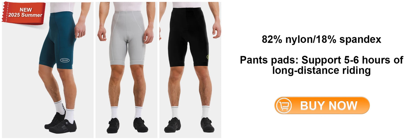 INBIKE Pro Summer Men's Cycling Shorts Bicycle Pants Shock-absorbing Cycling Clothing Mountain Road Bike Tousers With pocket
