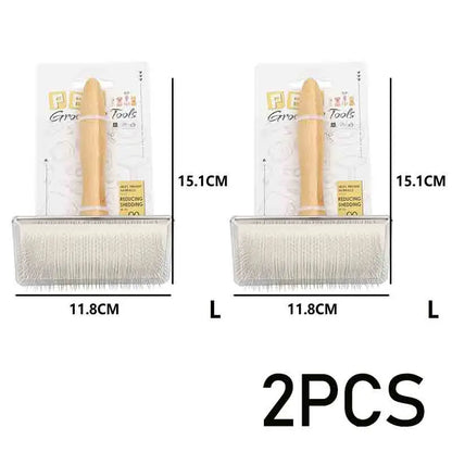 New Dog Short Hair Brush Dog Comb Solid Wood Cat Comb Pet Hair Remover Large Dog Comb Car Animal Hair Brush GSZ05