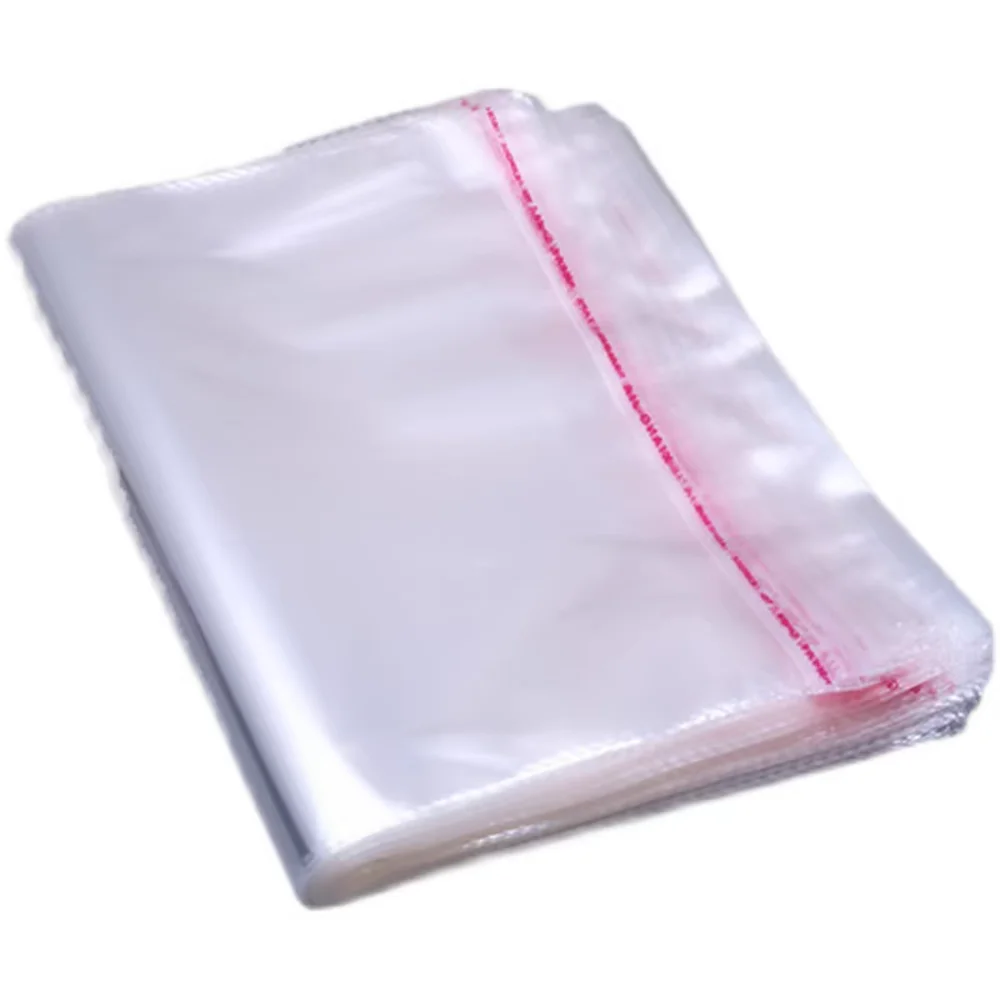 Large Size OPP Transparent Self-adhesive Sealed Plastic Packaging Bag Resealable Cellophane OPP Bag Gift Bag