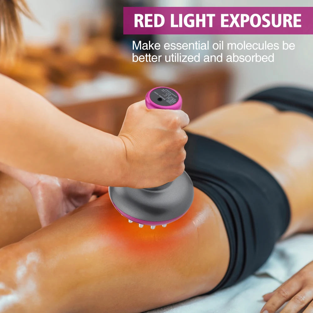 3-in-1 Electric Gua Sha Tool with Function - Rechargeable Body Massager for Skin Tightening, Sculpting and Lymphatic Flow