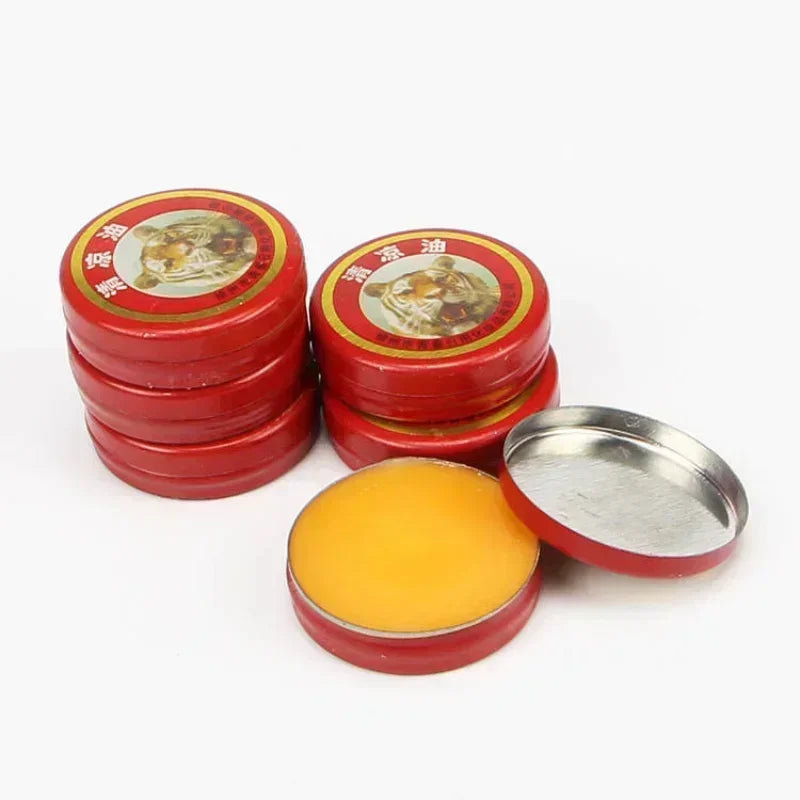 Natural Tiger Balm, Essential Oil Treatment, Influenza, Cold Headache, Dizziness, Muscle, Tiger, Solid Balm, Ointment, Fragrance
