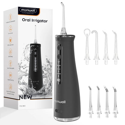 Mornwell 5032 Water Floss Sonic Water Flosser 270ML Tank Oral Teeth Whitening Home Appliance Teeth Cleaner Oral Water Jet