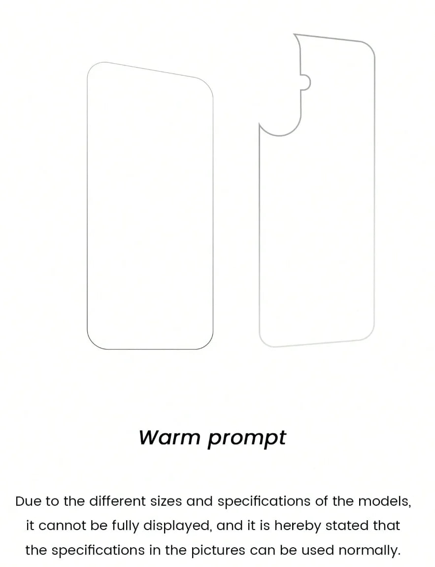 NNBILI 2pcs/Set Matte Base Lens Film + Matte PET Back Film For IPhone 17 Pro Max/17 Pro/17 Phone Accessories Minimalist Design