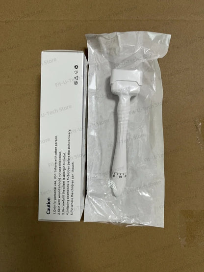 Derma Stamp 140A  Microneedling Face Roller Massager Adjustable Titanium Needle Length Skincare Beard Growth Scalp Hair