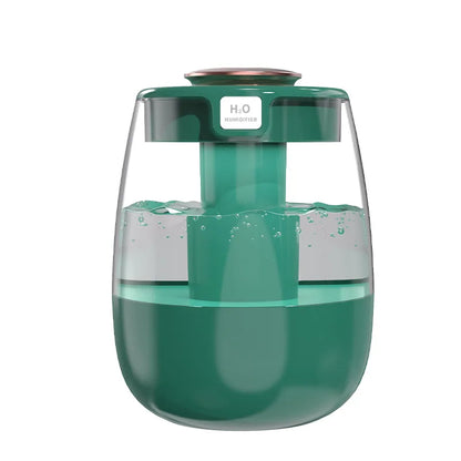 Air Humidifier Aroma Humidifier Double Spray Port Essential Oil Diffuser USB Water Humidifier with Light for Home Office