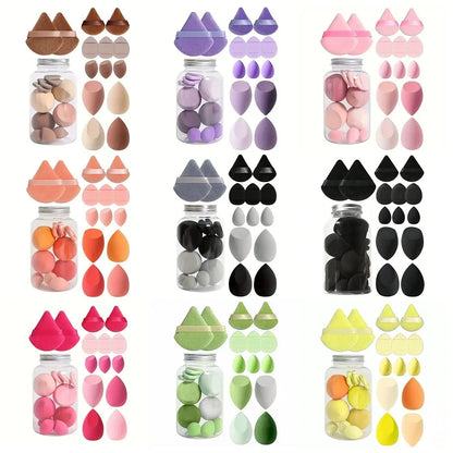 12/14Pcs Makeup Sponge Set Cosmetic Blender Beauty Egg Foundation Sponge Powder Puffs Mini Finger Puff Women Make Up Accessories