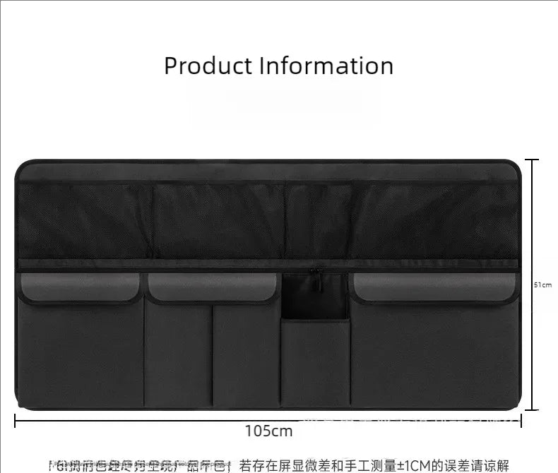 JFBONIN Car Trunk Storage Bag SUV Car Seat Back Hanging Bag Multi Functional Storage Mesh Bag Car Interior Storage Items